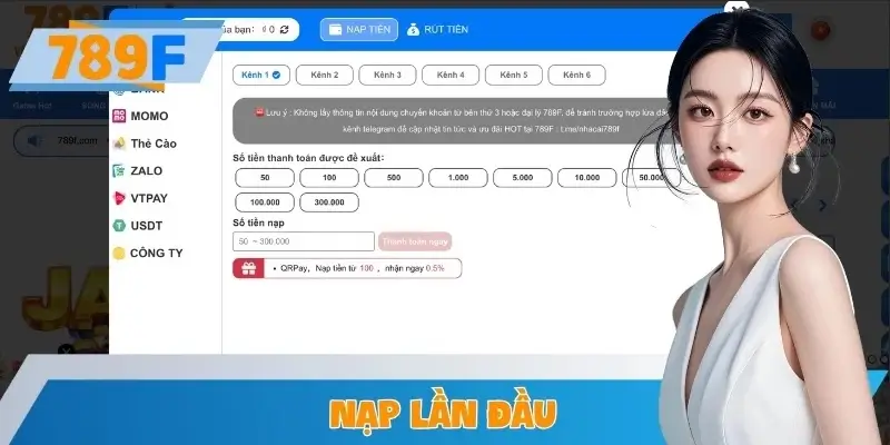 Nạp Lần Đầu - Nhận Thưởng 150% Giá Trị Hấp Dẫn Nhất Tháng
